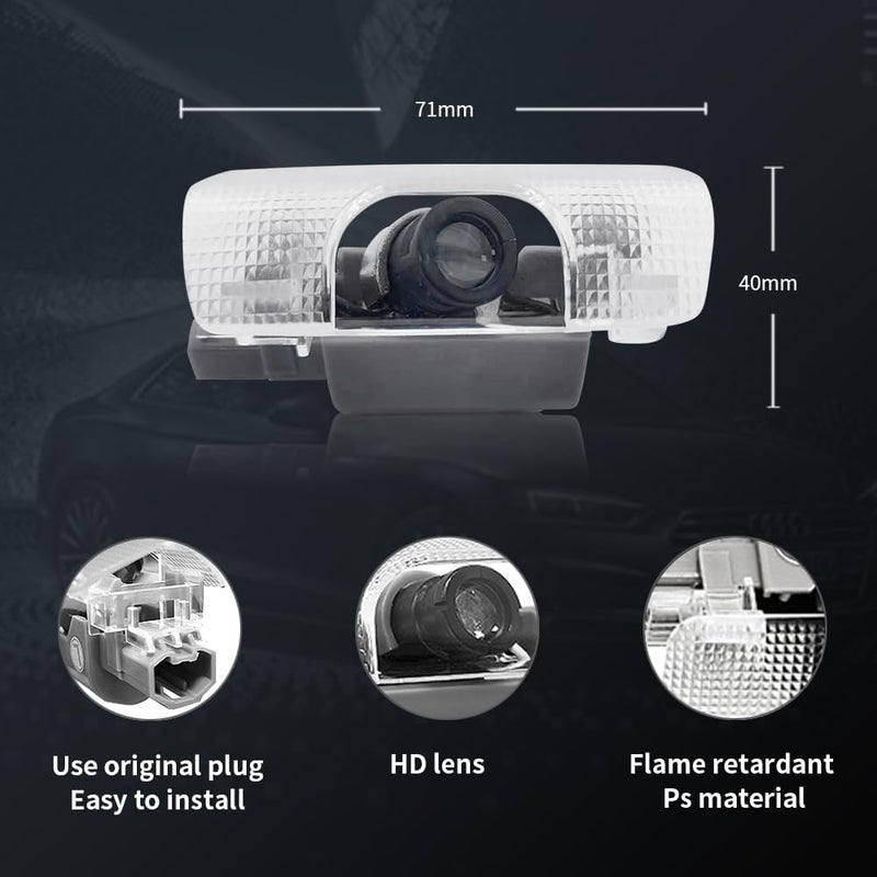 akarin 2 PCS LED Car Door Logo Lights Compatible for Sienna 2021-present Courtesy Projector Laser Welcome Light Puddle Lamp Car Accessories (for Sienna 2021-present-02) - Image 3